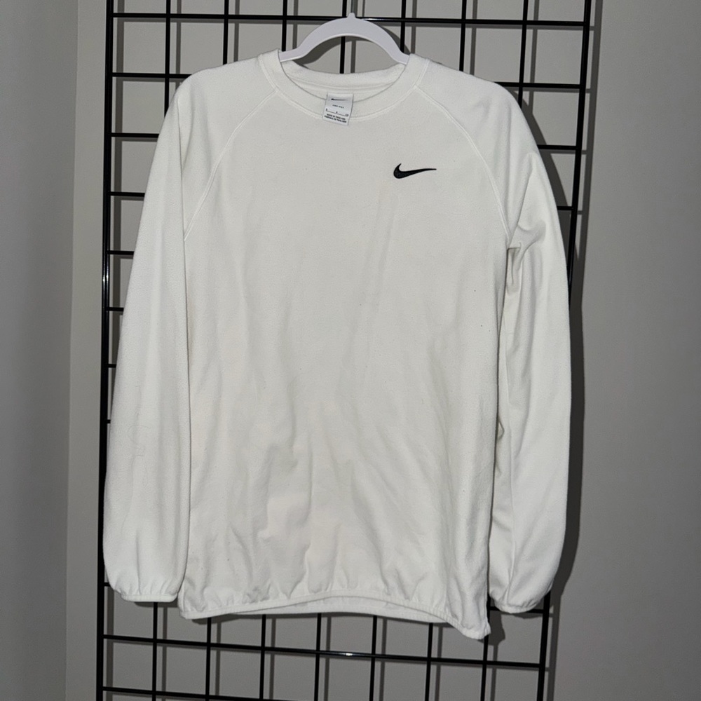Nike Dri-Fit White Crewneck